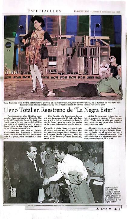 La Negra Ester - Reestreno 1996
